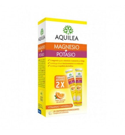 Aquilea Magnesio Potasio 2x14 Comprimidos Efervescentes