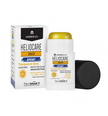 Heliocare 360 Sport Protetor Solar Stick Transparente SPF50+ 25g