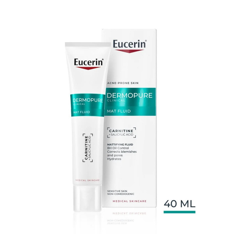 Eucerin Dermopure Clinical Fluido Opacizzante Pelle A Tendenza Acneica 40ml Eucerin Dermopure Clinical Fluido Opacizzante Pelle A Tendenza Acneica 40ml