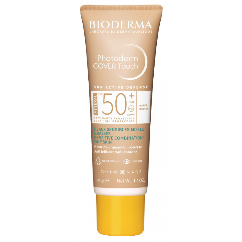 Bioderma Photoderm Cover Touch Mineral Tom Dourado FPS50+ 40g