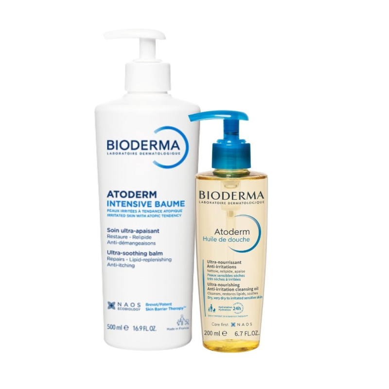 Bioderma Atoderm Intensive Baume 500ml + Óleo de Duche 200ml Pack