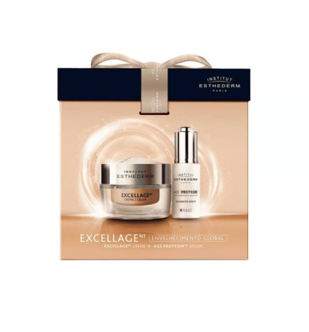 Esthederm Excellage Creme 50ml + Age Proteom Serum 15ml Coffret