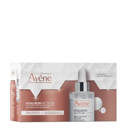 Avène Hyaluron Activ B3 Sérum 30ml + Água Micelar Desmaquilhante 100ml + Bolsa Necessaire Coffret