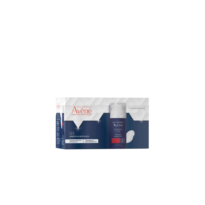 Avène Men Cuidado Hidratante Anti-Idade 50ml + Gel de Limpeza 100ml + Bolsa Necessaire Coffret Avène Men Cuidado Hidratante Anti-Idade 50ml + Gel de Limpeza 100ml + Bolsa Necessaire Coffret