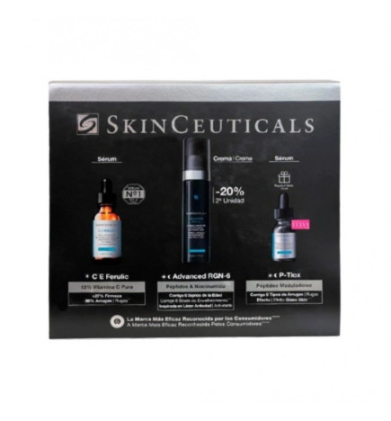 Skinceuticals C E Ferulic 30ml + Advanced RGN-6 50ml + P-Tiox 15ml Coffret