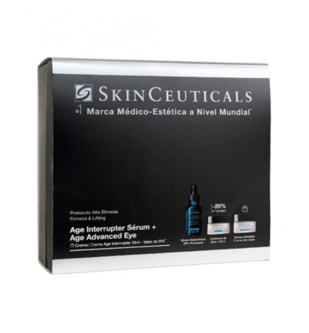 Skinceuticals A.G.E Interrupter Ultra Sérum 30ml + A.G.E Advanced Eye 15ml + A.G.E. Interrupter Advanced 15ml Coffret