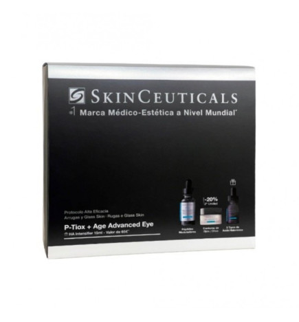 Skinceuticals P-Tiox Sérum 30ml + A.G.E Advanced Eye 15ml + H.A. Intensifier Multi-Glycan Sérum 15ml Coffret