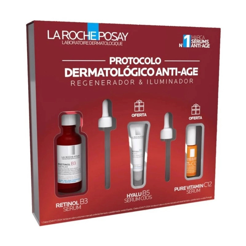 La Roche Posay Retinol B3 Sérum 30ml + Pure Vitamin C12 Sérum 10ml + Hyalu B5 Sérum Olhos 5ml Coffret La Roche Posay Retinol B3 Sérum 30ml + Pure Vitamin C12 Sérum 10ml + Hyalu B5 Sérum Olhos 5ml Coffret