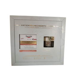Eucerin Hyaluron-Filler + Elasticity Creme Dia Rose FPS30 50ml + Creme de Noite 20ml Coffret