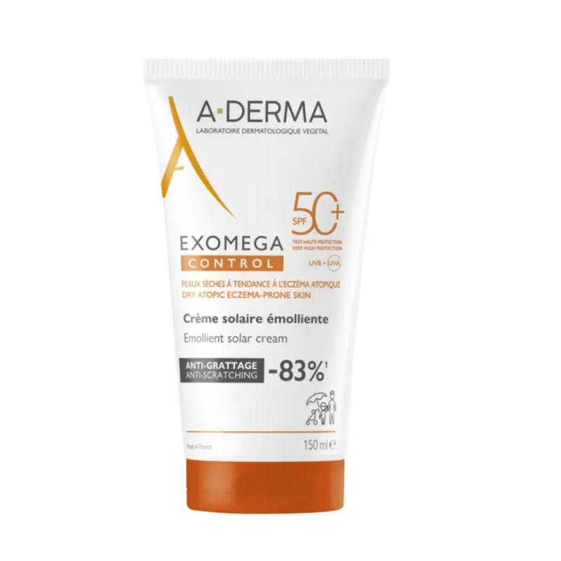 A-Derma Exomega Control Émollient Solaire 150ml