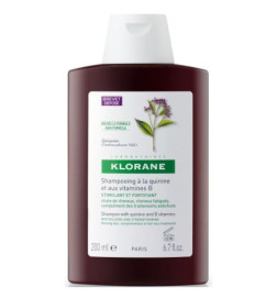 Klorane Capilar Champô Quinina para cabelo cansado, desvitalizado e com perda de densidade. Embalagem de 200 ml 200 ml