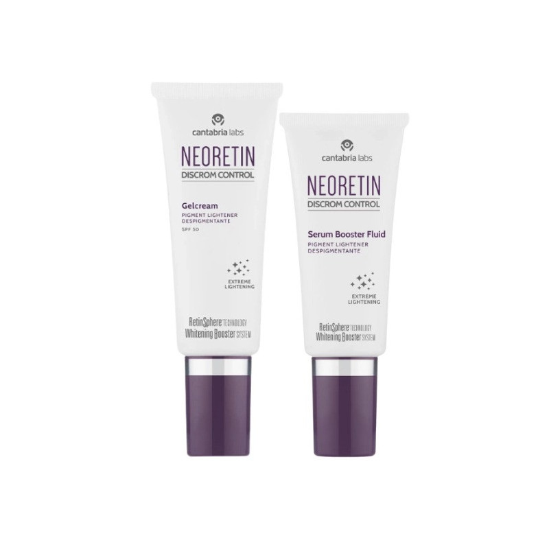 Neoretin Discrom Control Gel Creme de Rosto Despigmentante SPF50 40ml + Sérum Despigmentante 30ml