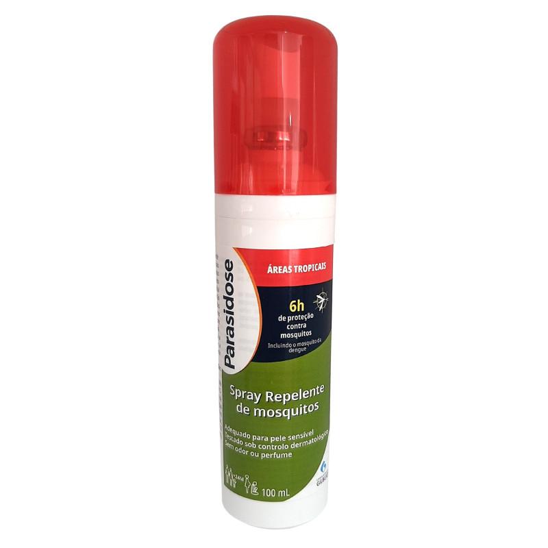 Parasidose Áreas Tropicais Spray Repelente de Mosquitos 100ml