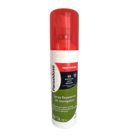 Parasidose Áreas Tropicais Spray Repelente de Mosquitos 100ml