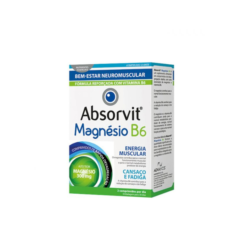 Absorvit Magnésio B6 60 Comprimidos