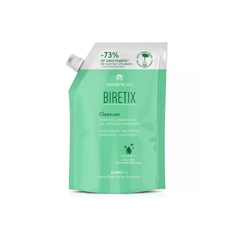 Biretix Cleanser Gel Limpeza Purificante Recarga 400ml
