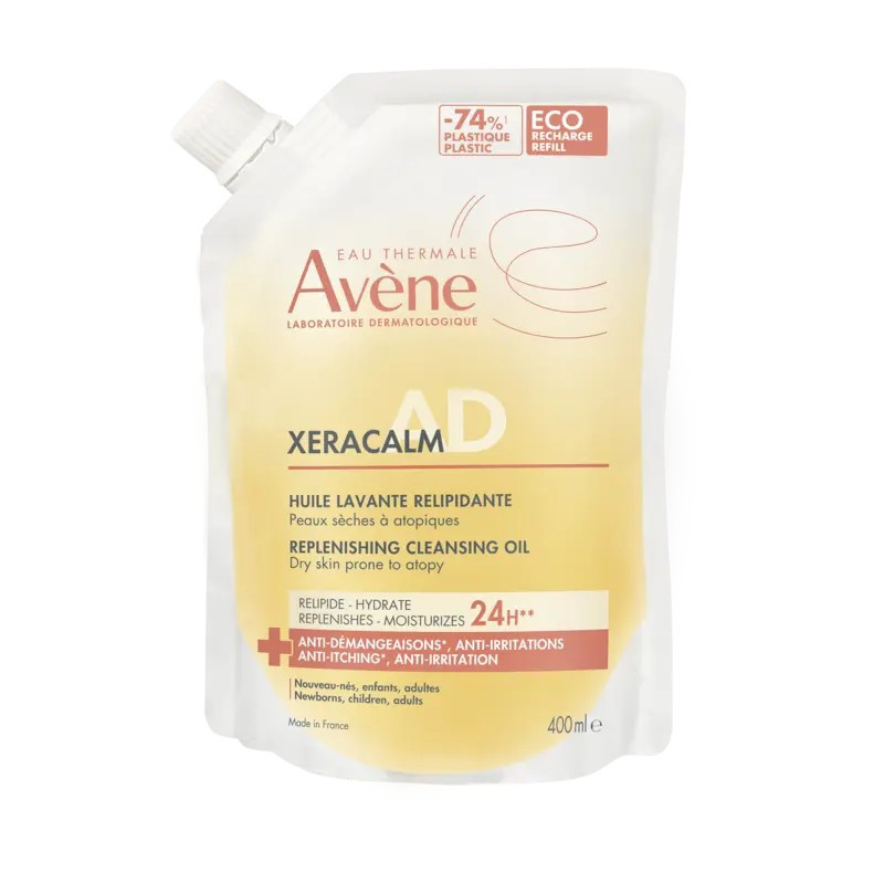Avène XeraCalm A.D Óleo de Limpeza Relipidante Recarga 400ml