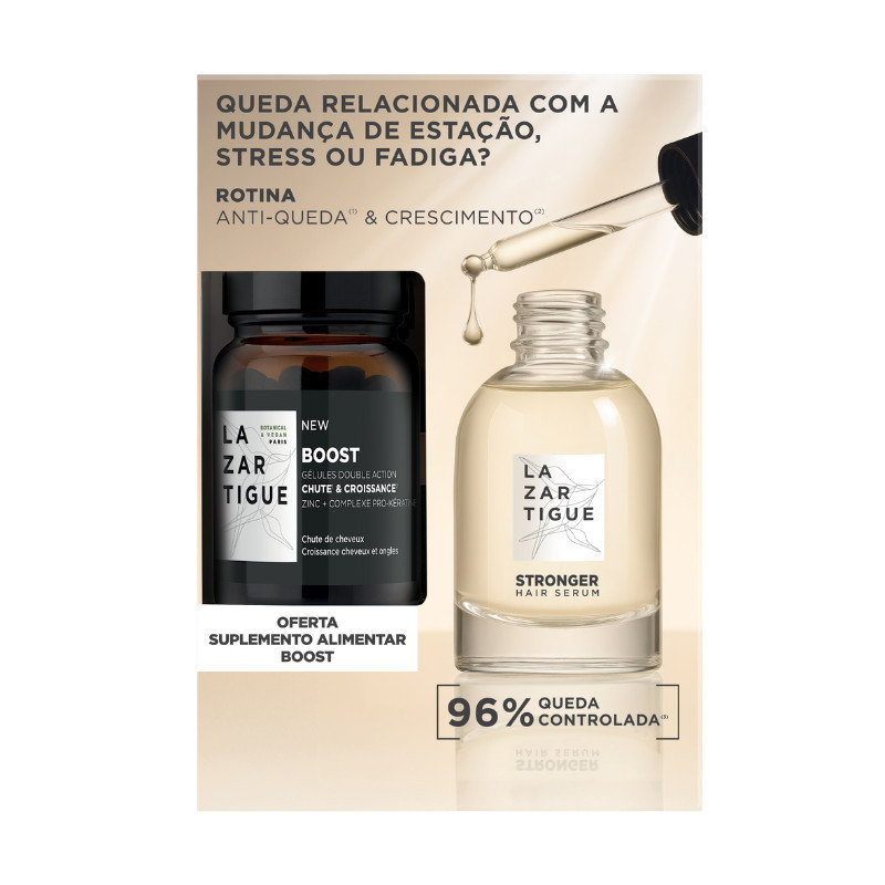 Lazartigue Sérum Stronger 50ml + Boost 30 Cápsulas