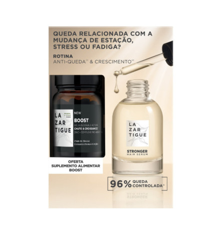 Lazartigue Sérum Stronger 50ml + Boost 30 Cápsulas