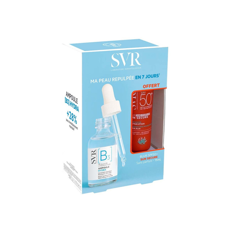 Svr Ampoule B 30ml + Sun Secure Blur SPF50+ sem perfume 15ml