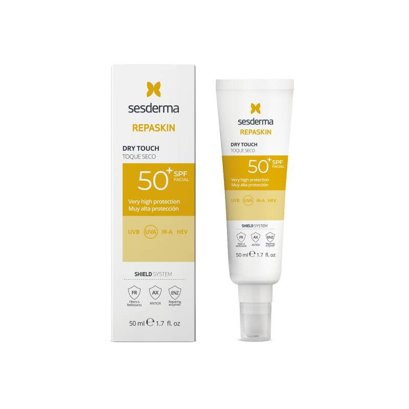 Sesderma Repaskin Crème Solaire Visage SPF50 Toucher Sec 50 ml