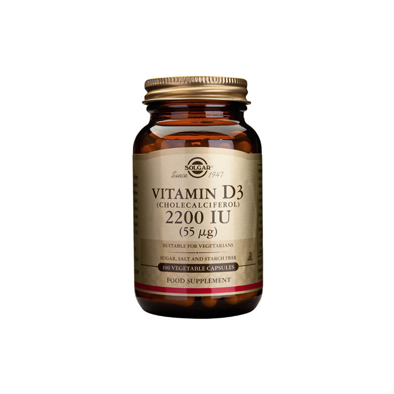 Solgar Vitamin D3 220UI 100 Kapseln