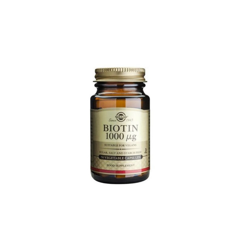 Solgar Biotin 1000mcg 50 Cápsulas