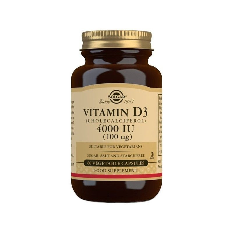 Kapsul Vitamin D3 Solgar 4000UI x60