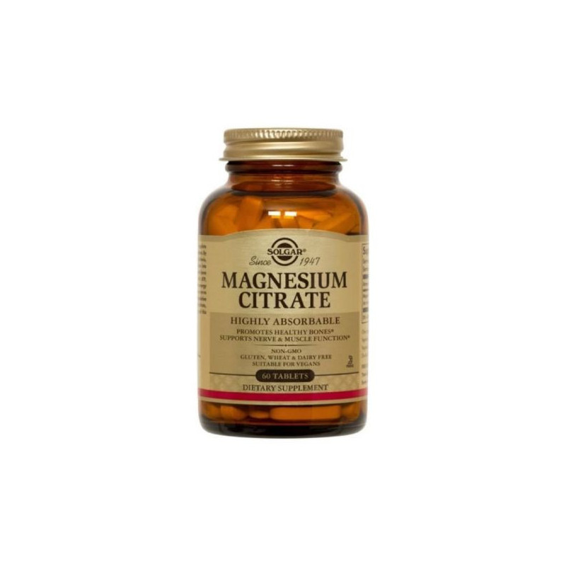 Solgar Citrate de magnésium 60comp