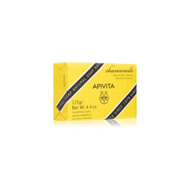 Apivita Natural Soap Chamomile Sabonete de Limpeza Sólido 125 g