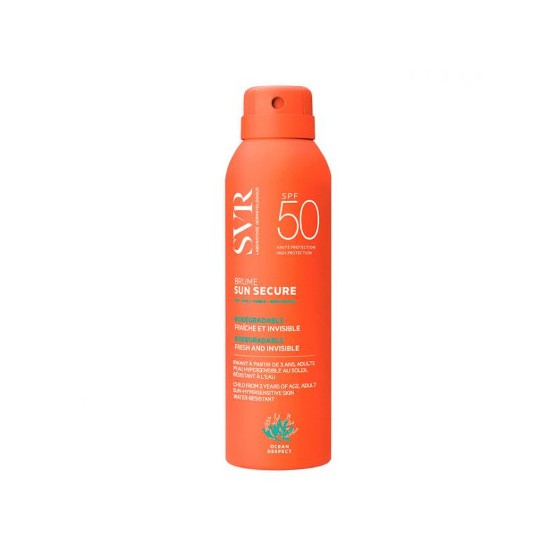 Svr Sun Secure SPF50 Odświeżająca mgiełka przeciwsłoneczna 200ml