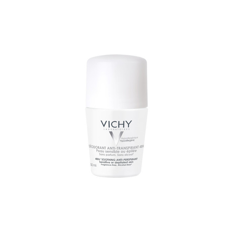 Vichy Deo 滚珠敏感或剃须皮肤 48 小时 50 毫升