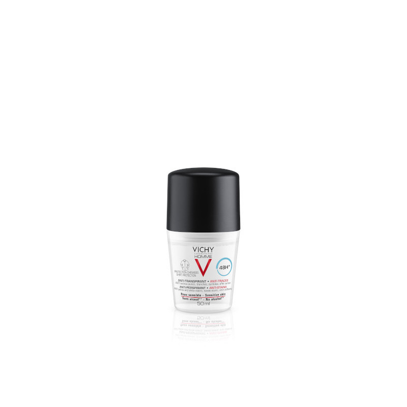 Vichy Homme Deo 滚珠 Vichy Homme 48 小时抗痘 50 毫升