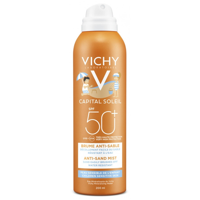 Vichy Capital Soleil Anti-Sand-Sonnenschutzspray für Kinder SPF50+ 200 ml