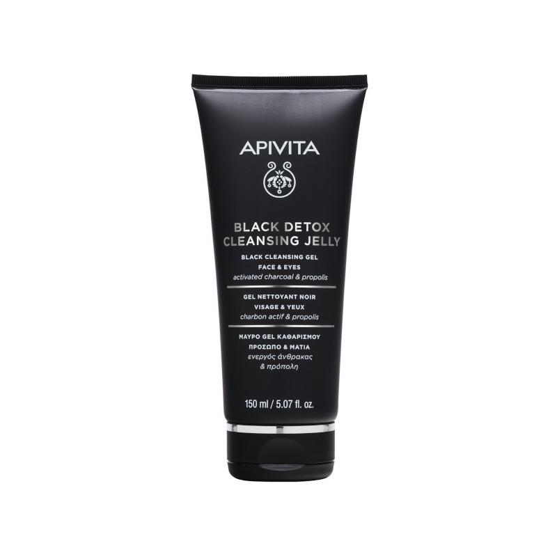 Apivita Black Cleansing Gel untuk Wajah dan Mata 150ml