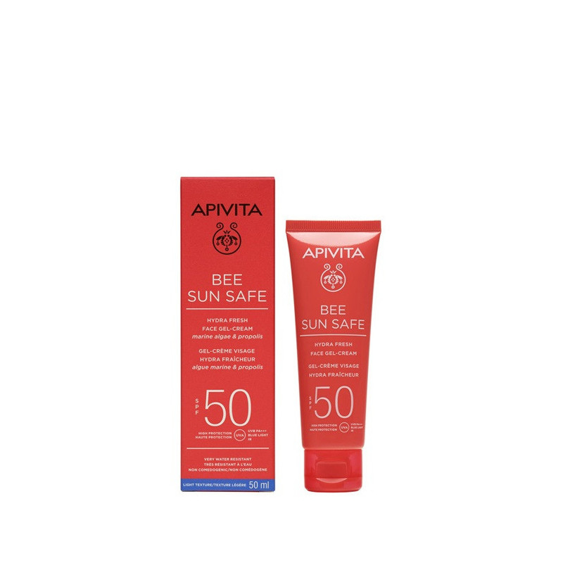 Apivita Bee Sun Safe Hydra Erfrischende Gesichtsgel-Creme SPF50+ 50 ml