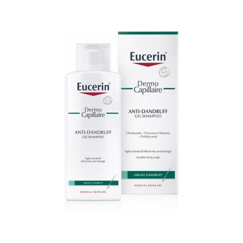 Eucerin DermoCapillaire Gel Shampoing Antipelliculaire Peaux Grasses 250 ml Eucerin DermoCapillaire Gel Shampoing Antipelliculaire Peaux Grasses 250 ml