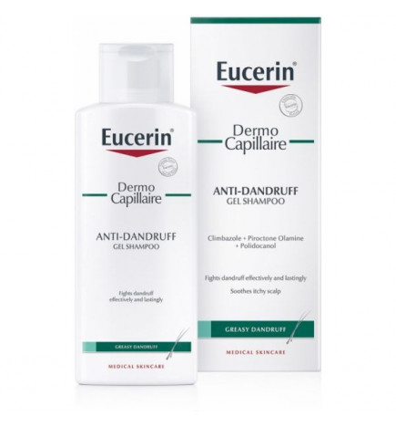 Eucerin DermoCapillaire Szampon przeciwłupieżowy żel tłusty 250ml