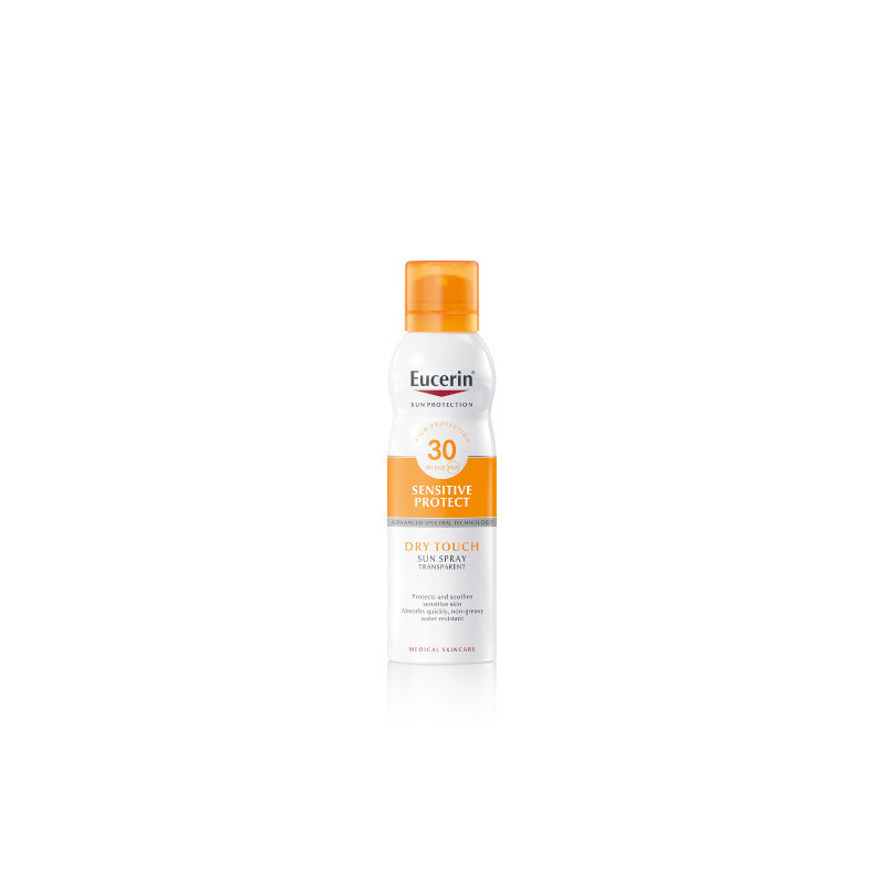 Spray Solaire Transparent Contrôle de l'Huile Sèche Eucerin SPF30 200 ml