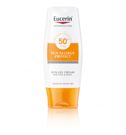 Eucerin Crème-gel solaire Protection contre les allergies SPF50 150 ml