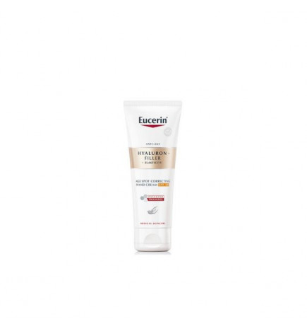 Crema de manos correctora de manchas Eucerin Hyaluron Filler+ Elasticity con protección solar FPS 30 75 ml