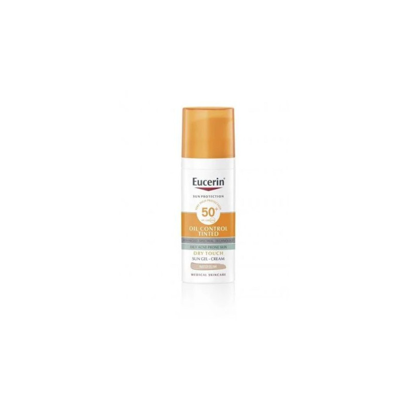 Eucerin Suncreen Face Huile Contrôle de couleur moyenne FPS 50+ 50ml