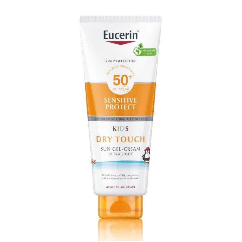 Eucerin Protetor Solar Sensitive Protect Kids Gel-Creme Toque Seco SPF50+ 400ml