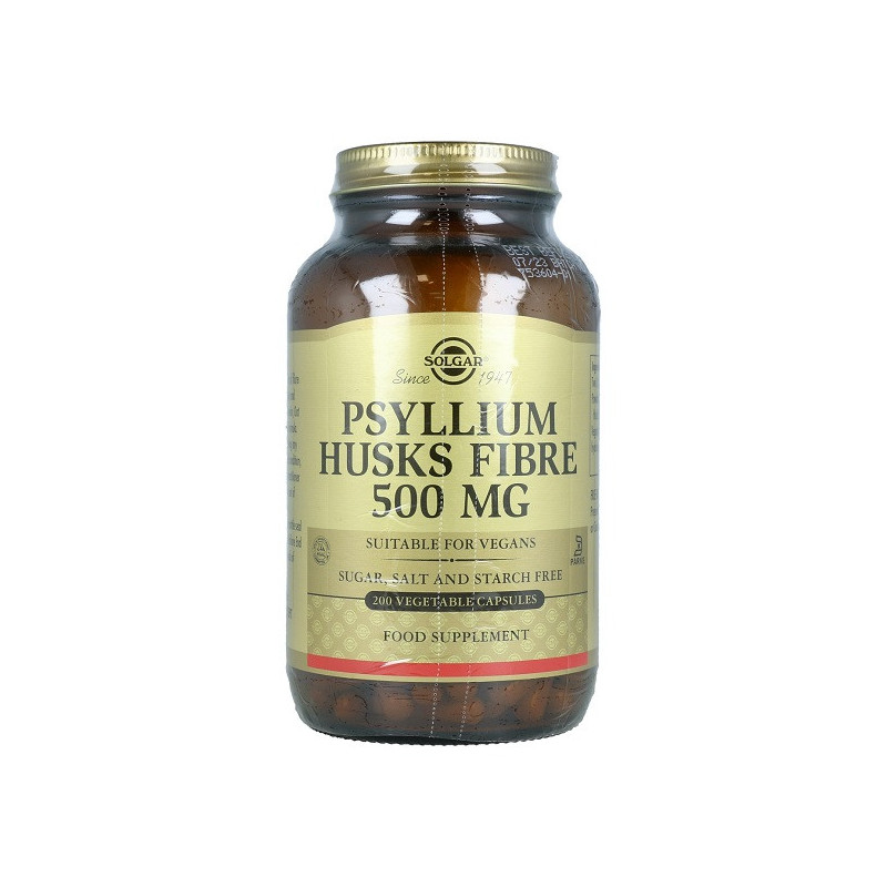 Fibres de cosses de psyllium Solgar 500 mg 200 gélules