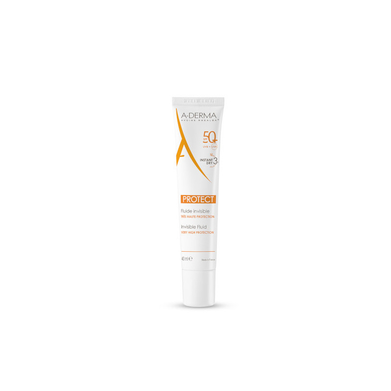 A-Derma Protect Crème Solaire Fluide Invisible SPF50+ 40 ml